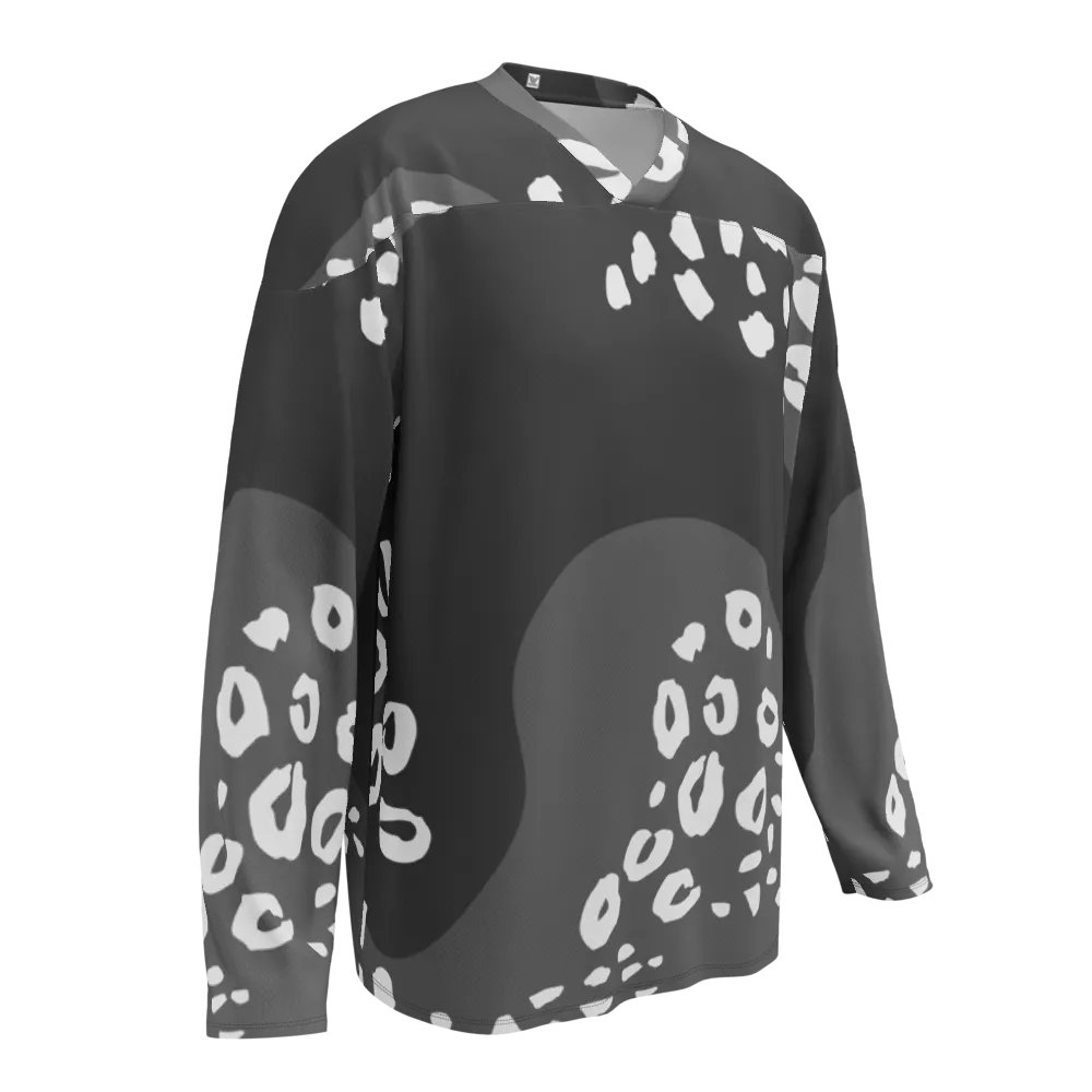 Dynamic Grey Leopard Hockey Fan Jersey product image (1)
