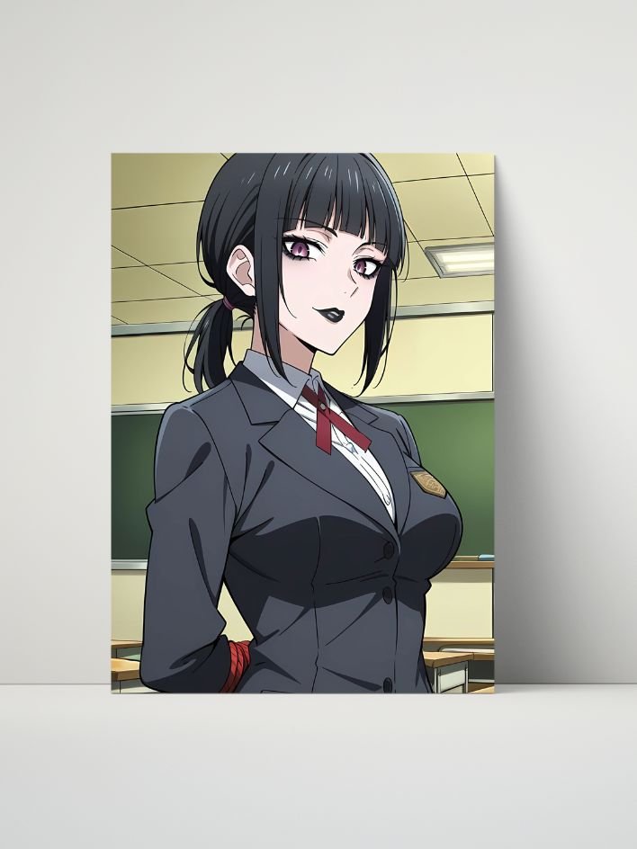 Metal Print - Luna Rain Original Character School Uniform - 8x10 product image (1)
