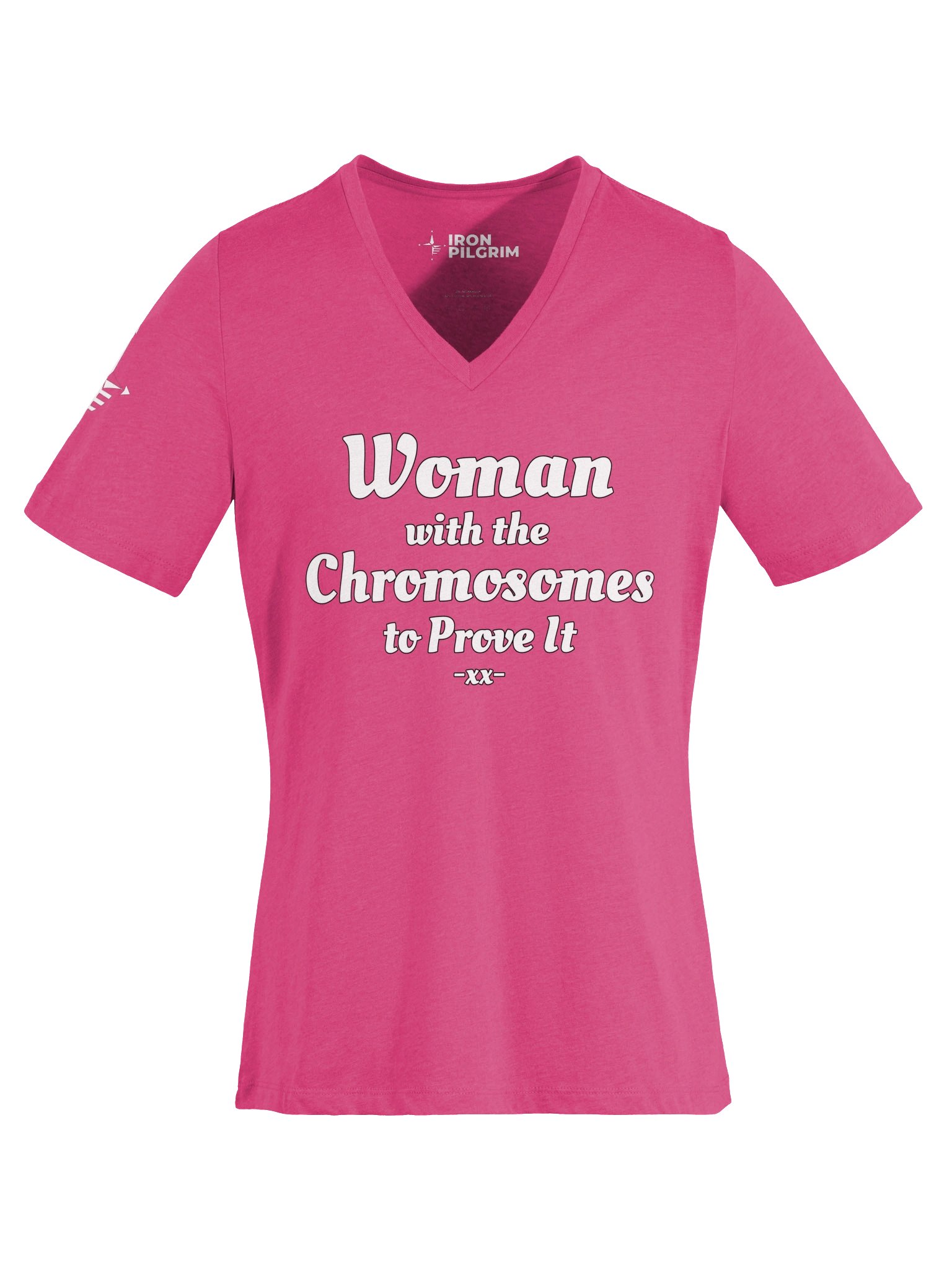 Woman With Chromosomes To Prove It V-Neck T-Shirt product image (66)