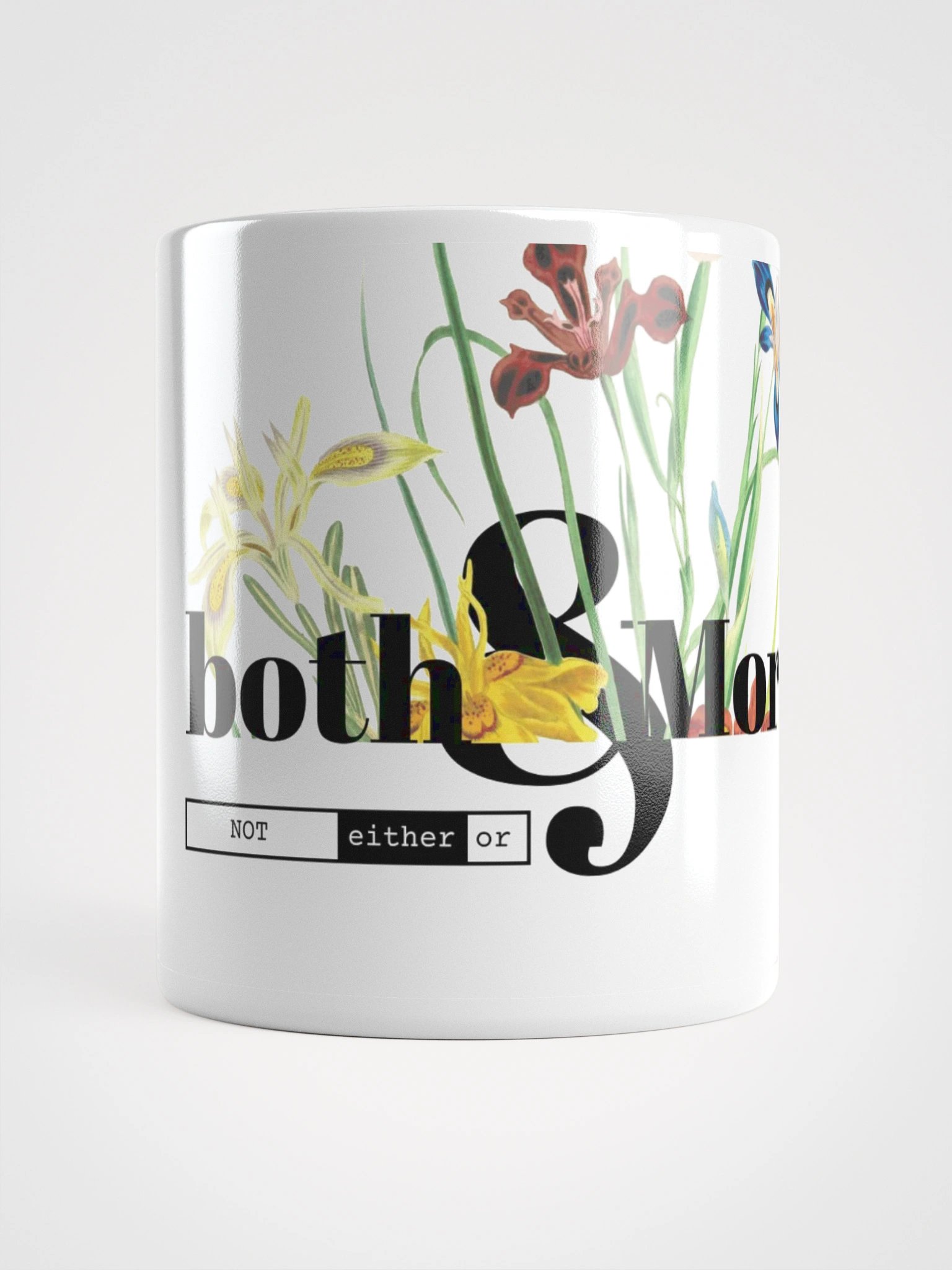 Floral both&More White Glossy Mug product image (1)