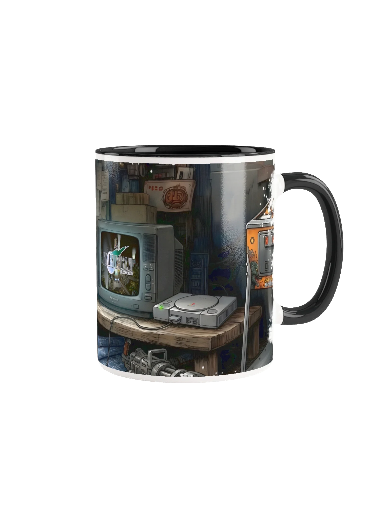 LoFi Fantasy VII: Streets of Midgar Two-Tone Mug