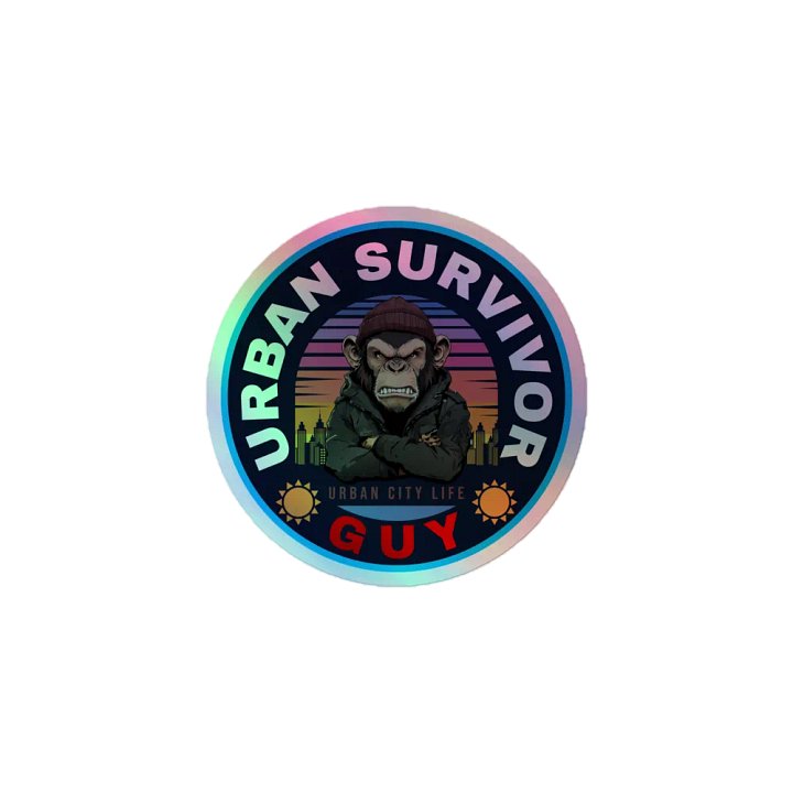 Urban Survivor Guy Stickers Logo product image (1)