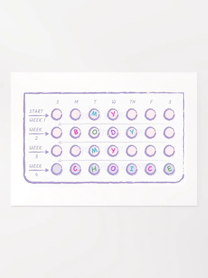 5x7 MY BODY MY CHOICE print product image (1)