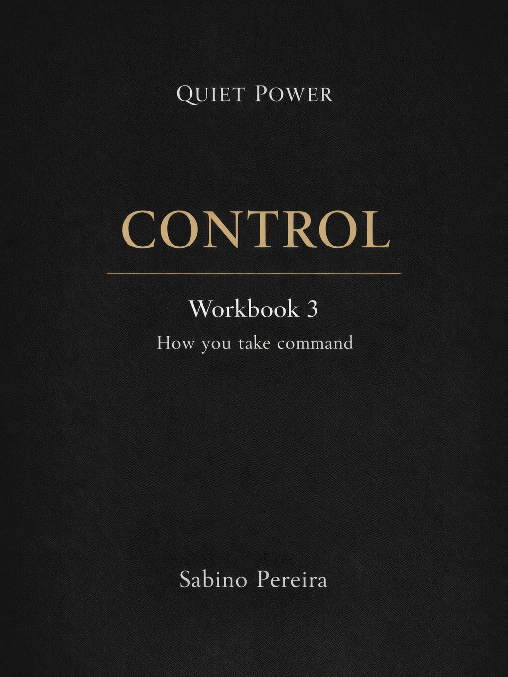 Workbook 3 · Control (Quiet Power System) product image (1)
