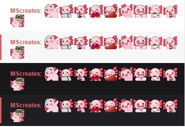 Axolotl Twitch Emote Pack product image (2)