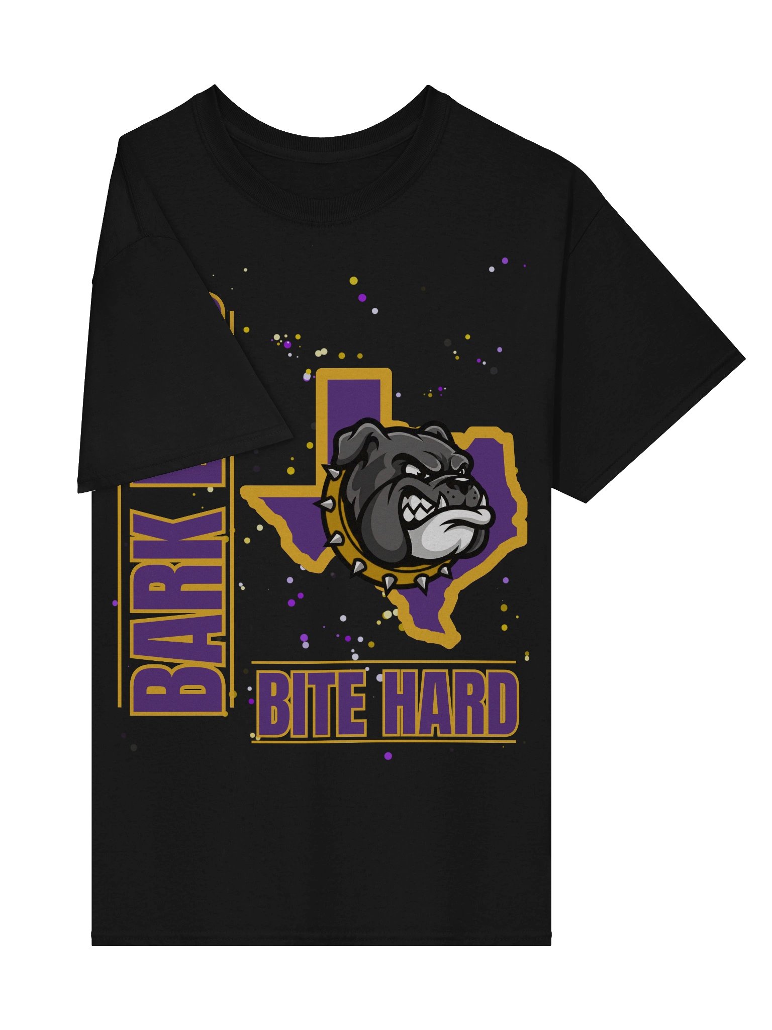 Bark Loud Spirit Tee - Gold on Purple [READ DESCRIPTION FOR CUSTOMIZATION] product image (4)