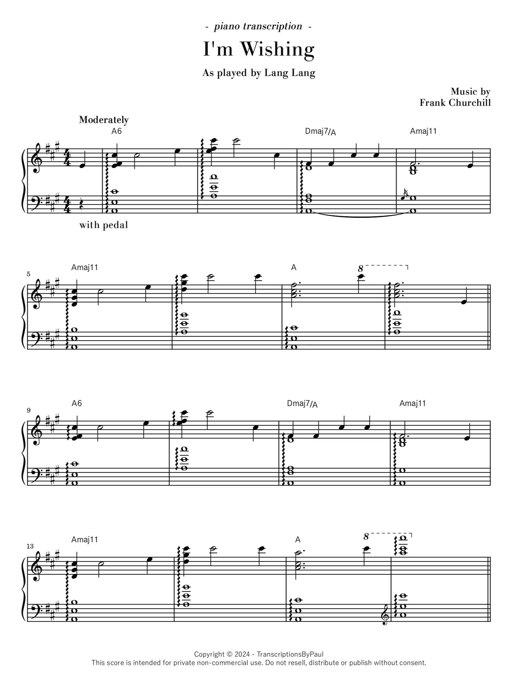 I'm Wishing - Lang Lang product image (1)