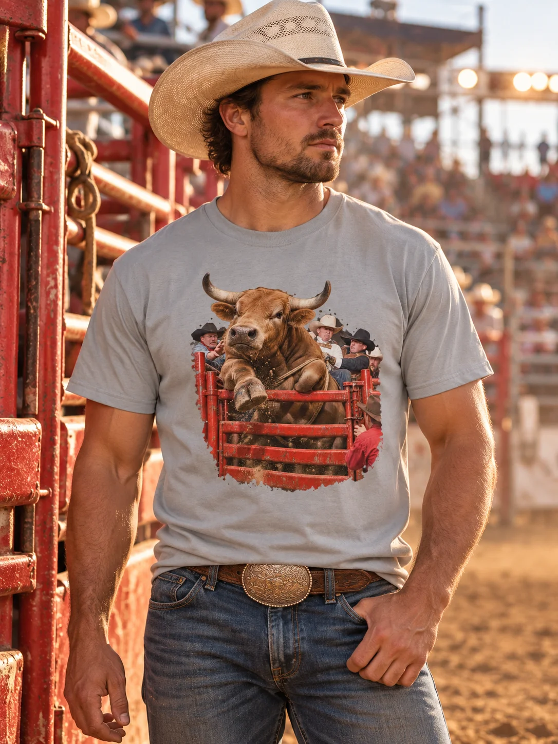 Bull Riding Shirt — Early Release Chute Wreck Tee | Broken Roughstock™ product image (1)