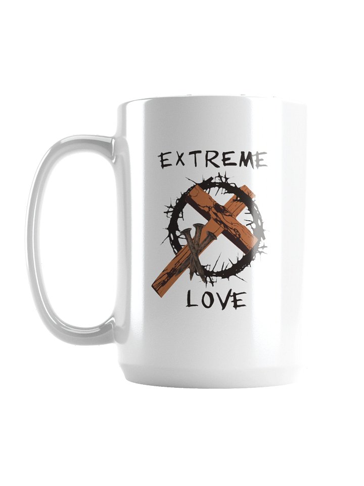 Extreme Love Wooden Cross Mug product image (1)