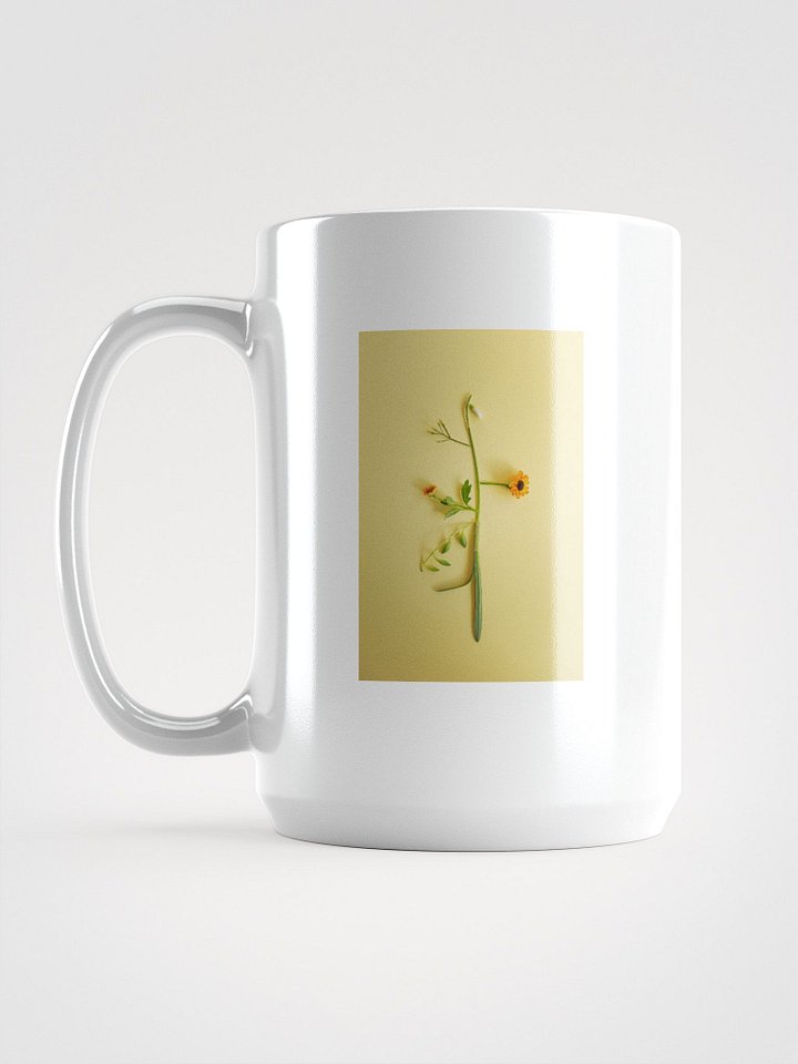 Floral Fusion White Glossy Mug product image (1)