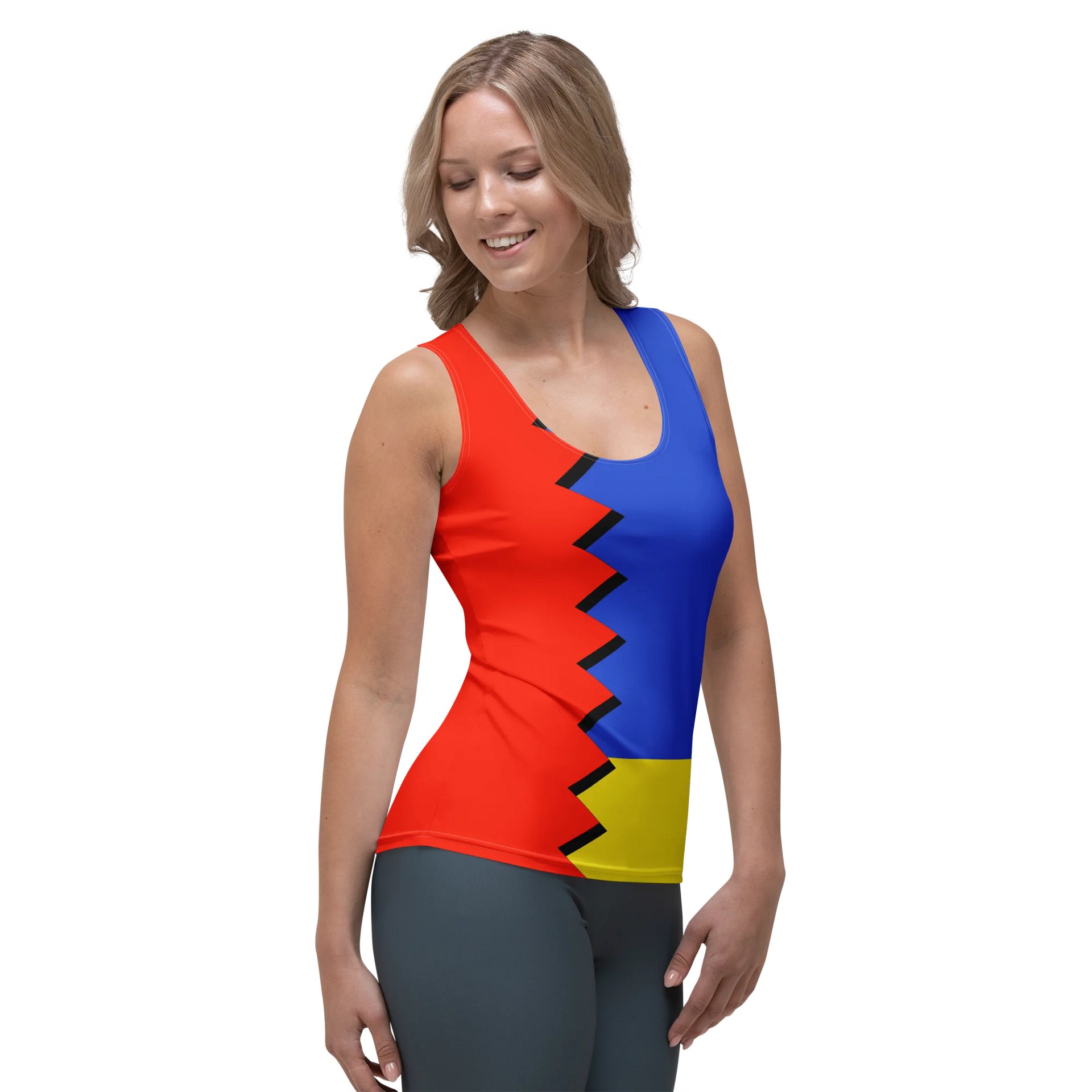 Hedgehog Zone All-Over Print Tight Tank product image (4)