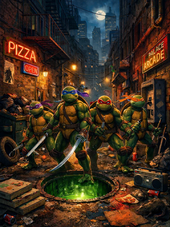 TMNT Metal Print product image (1)