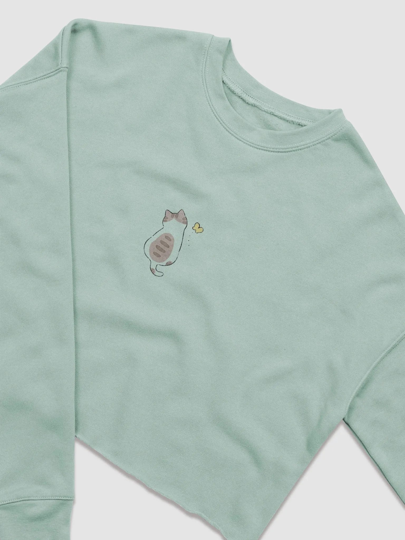 Wanderlust Cat Crop Sweatshirt product image (6)