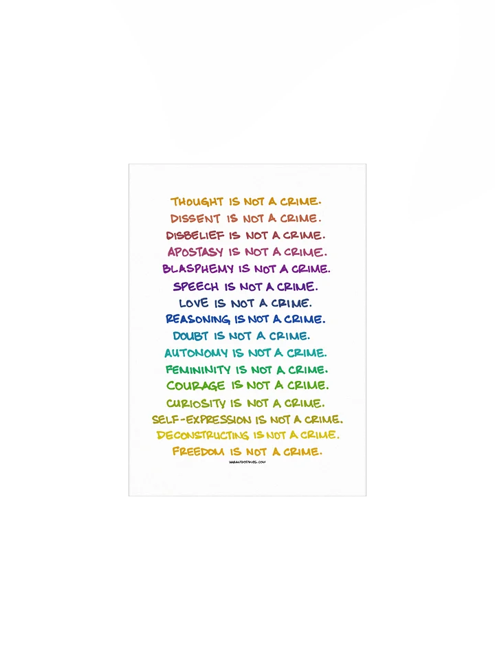 Not a Crime Poster product image (1)
