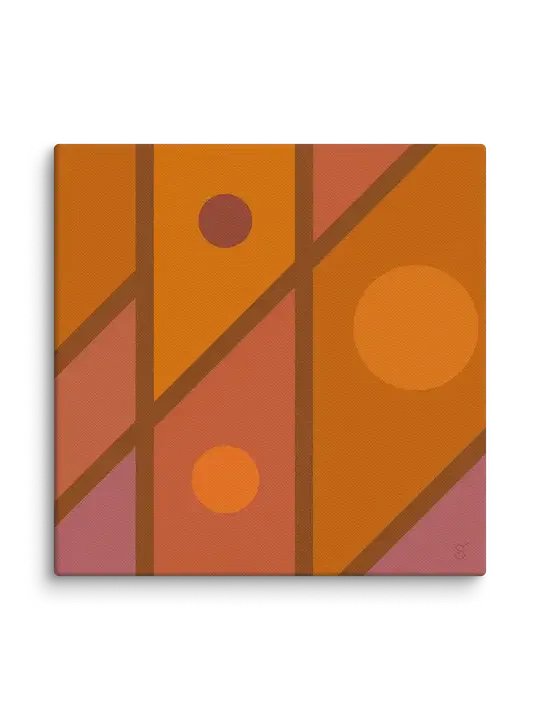Harmonious Geometry Canvas Art - Abstract Composition No. 2 product image (72)