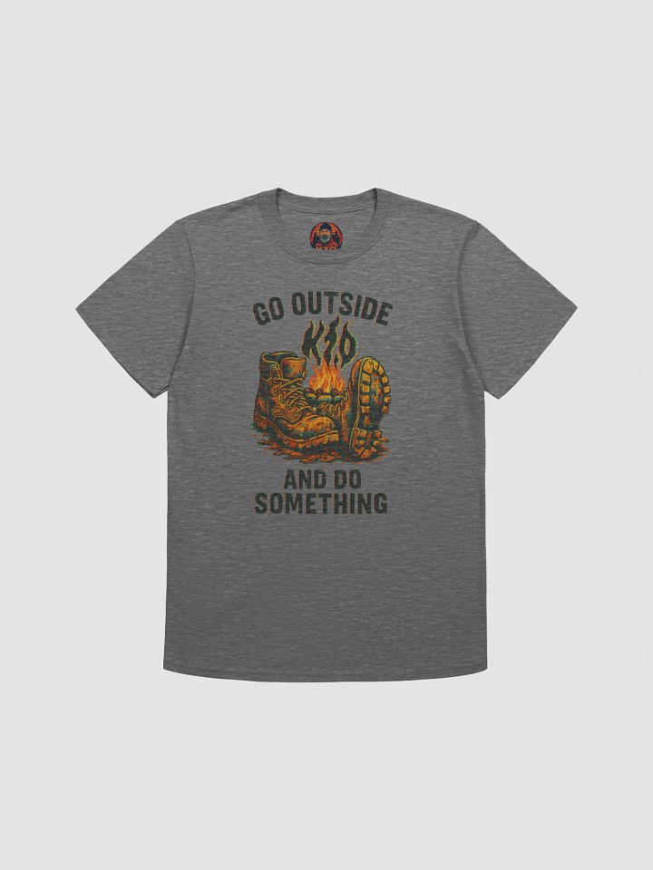 Go Outside and Do Something Tee – Graphite Heather Edition product image (1)