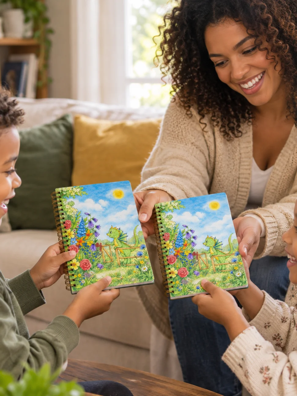Little Dragon Peppernose's Garden Gate — Printable Notebook Cover product image (1)