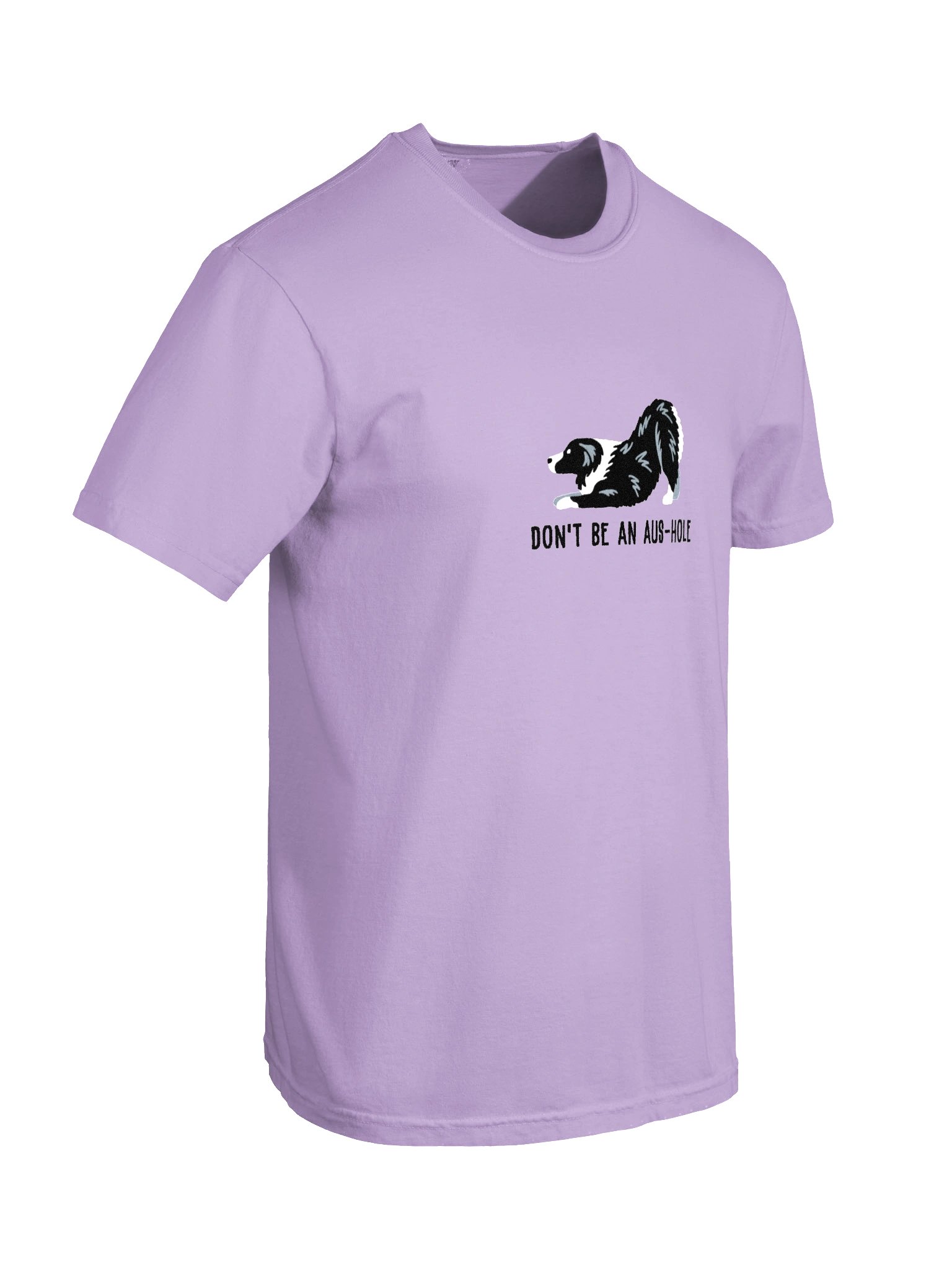 Don't Be an Aus-Hole T-Shirt(Embroidered) of an Australian Shepherd(Black & White) product image (11)