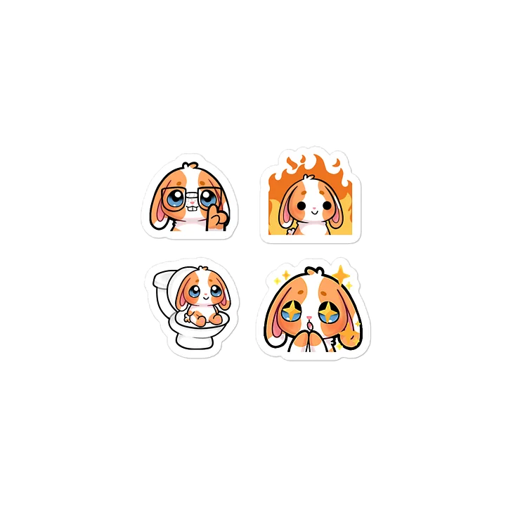 Emotional Bunny Die-Cut Sticker Set product image (2)