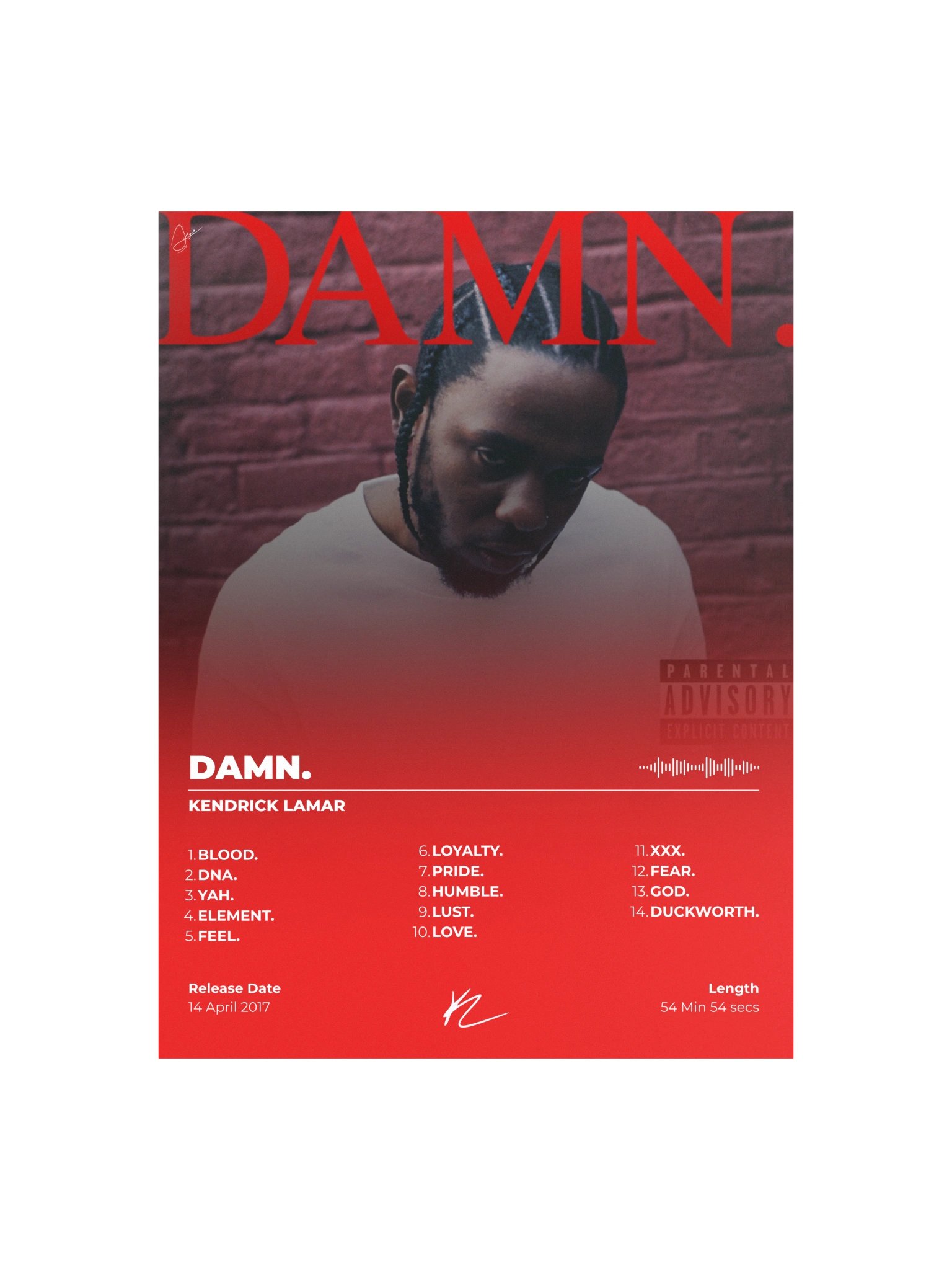 DAMN. Kendrick Lamar Poster product image (2)