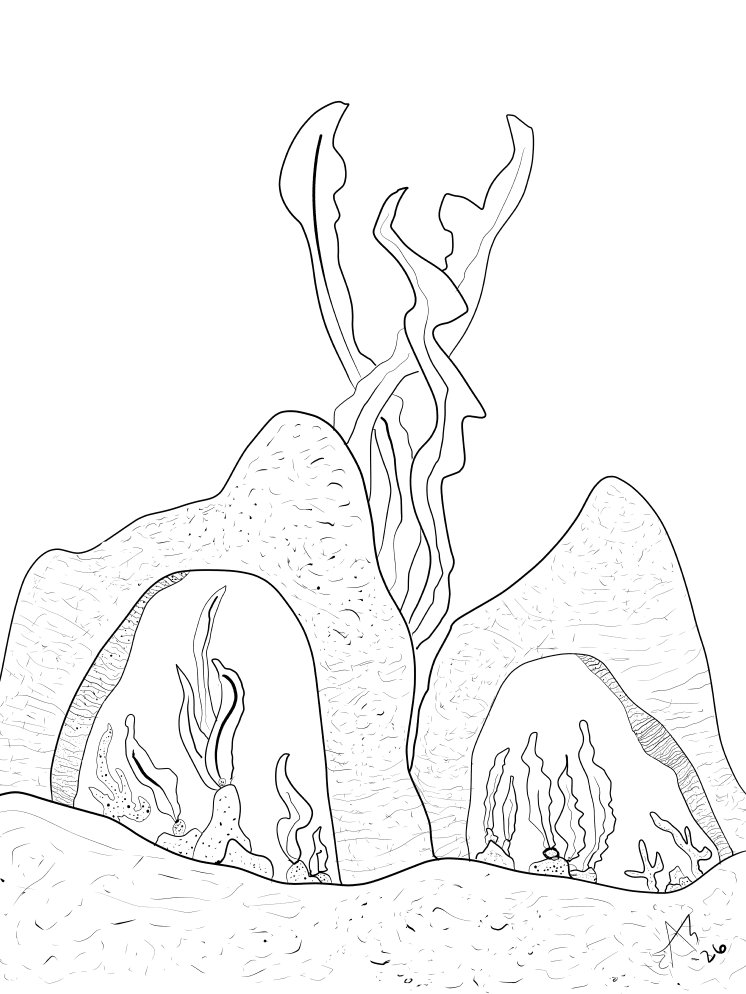 Open Ocean scene coloring page 2026 product image (1)