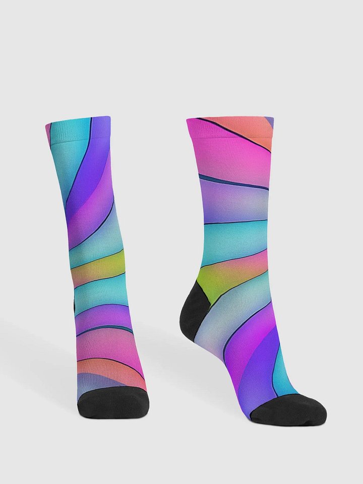 Rainbow crew socks product image (2)