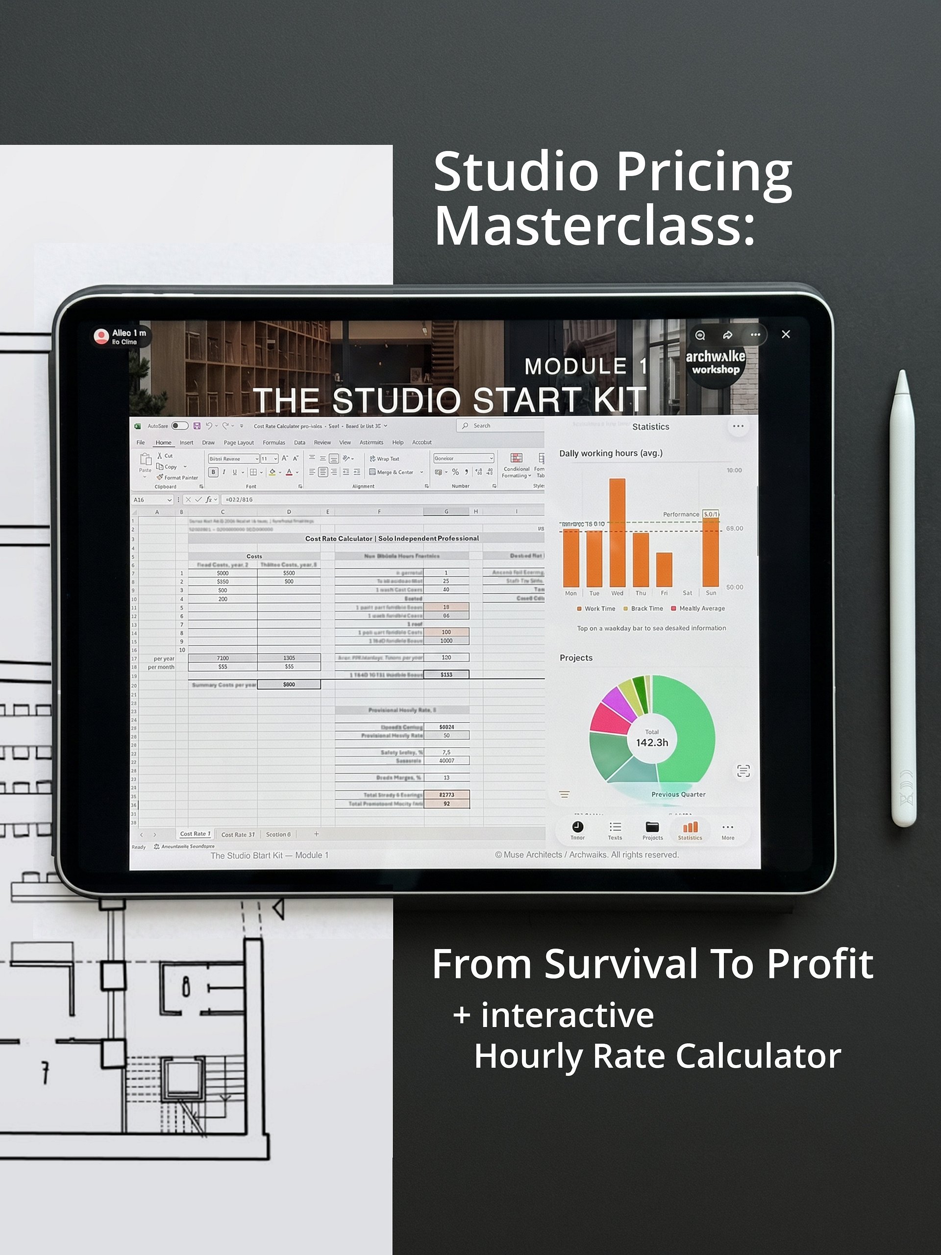 Studio Pricing Masterclass: From Survival To Profit (+interactive Hourly Rate calculator) product image (1)