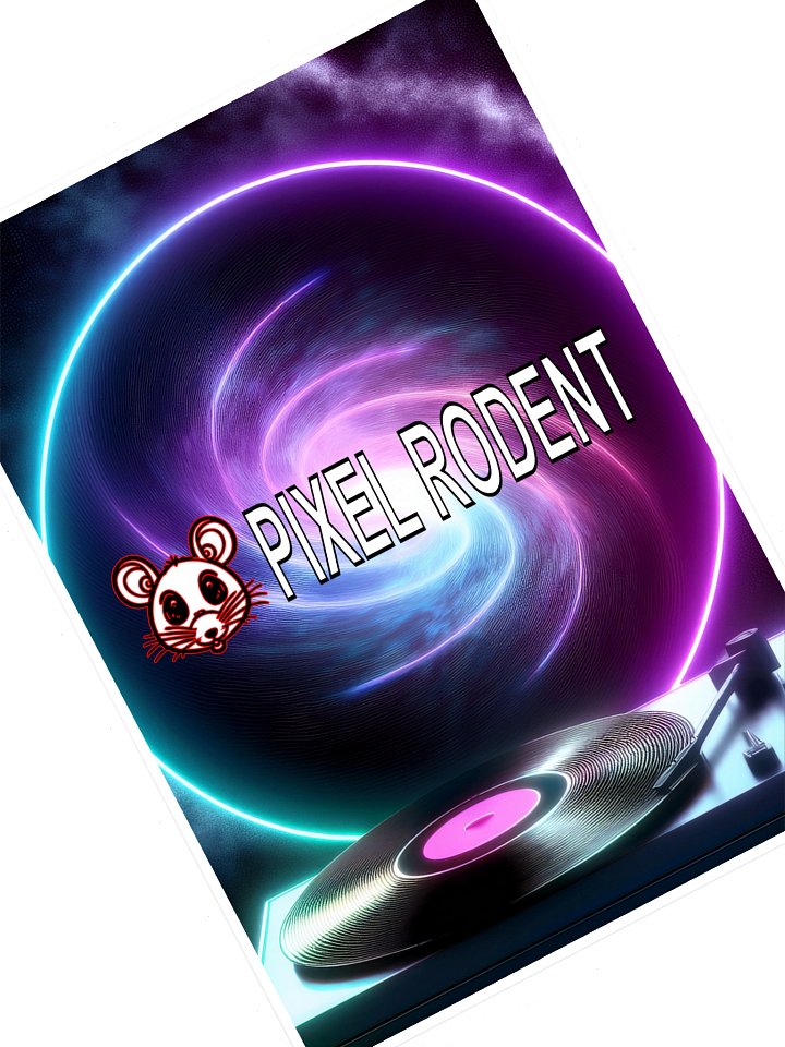 Pixel Rodent Backer Sticker product image (1)