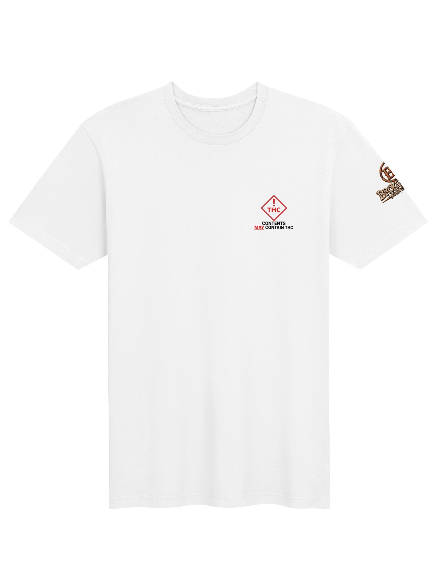 Funny THC Warning Shirt — Contents May Contain THC Bone Spine Graphic Tee | Broken Body™ product image (2)