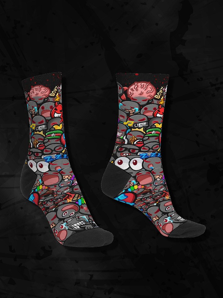 Emote-tional Support Crew Socks product image (1)