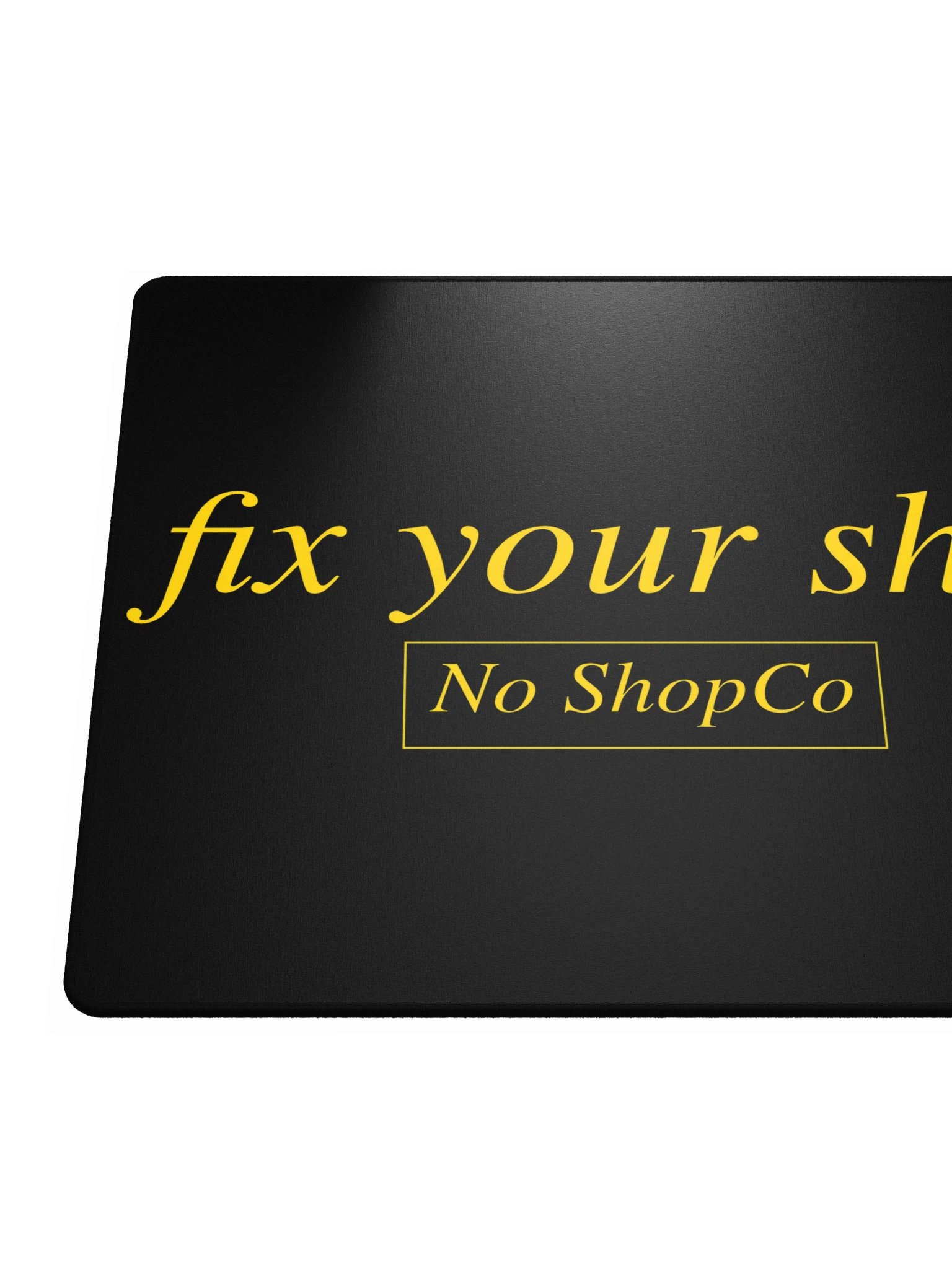 No ShopCo Gaming Mouse Pad - Yellow on Black product image (6)