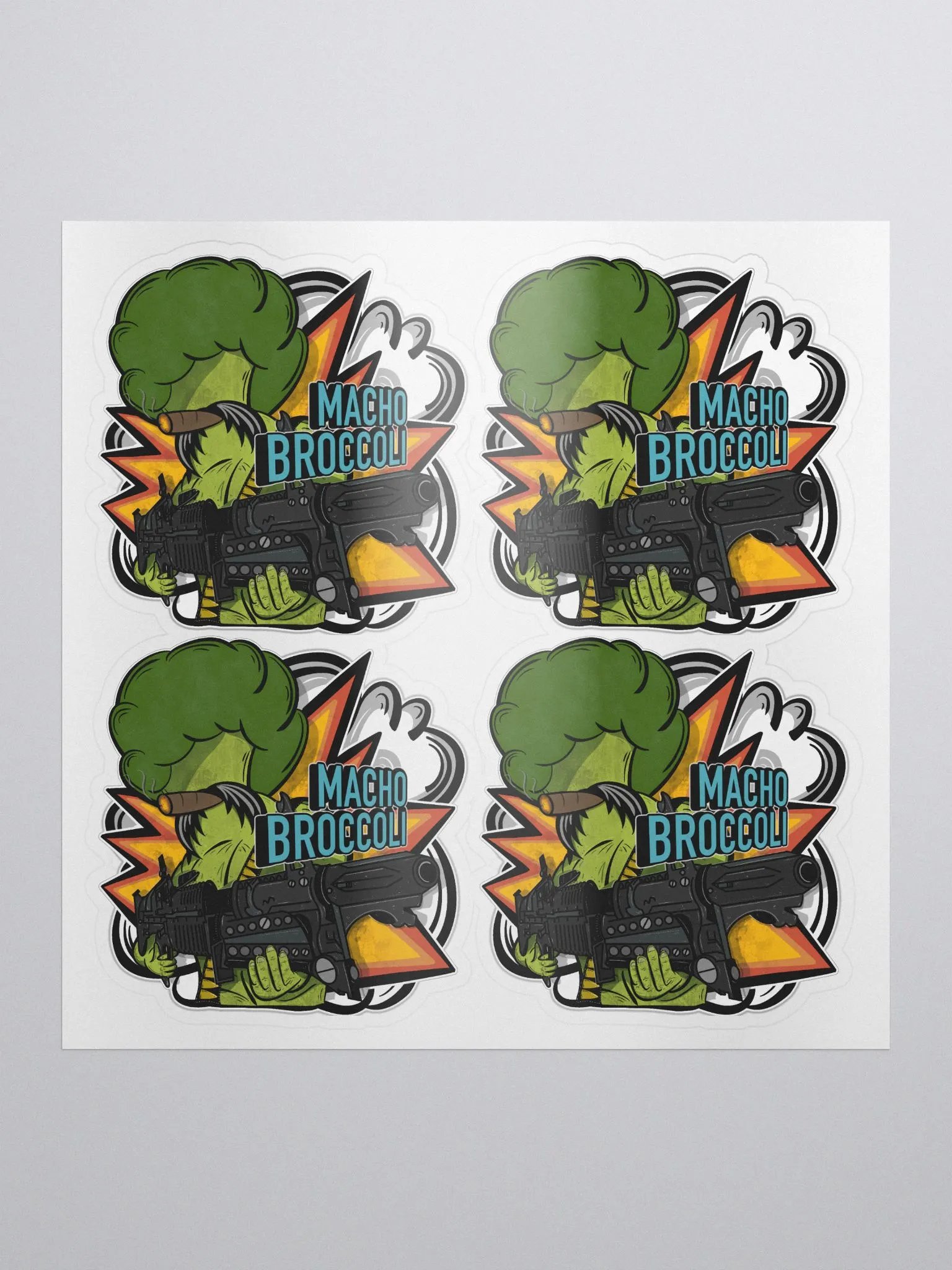 Macho Broccoli 2.0 Stickers product image (1)