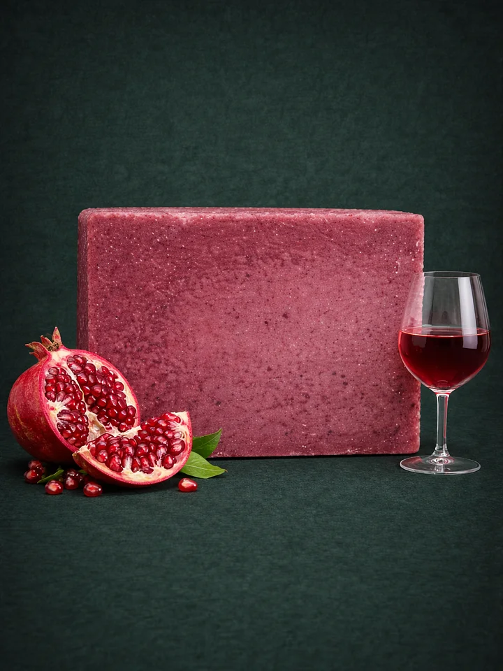 Handmade Pomegranate Wine & Peel Soap product image (1)