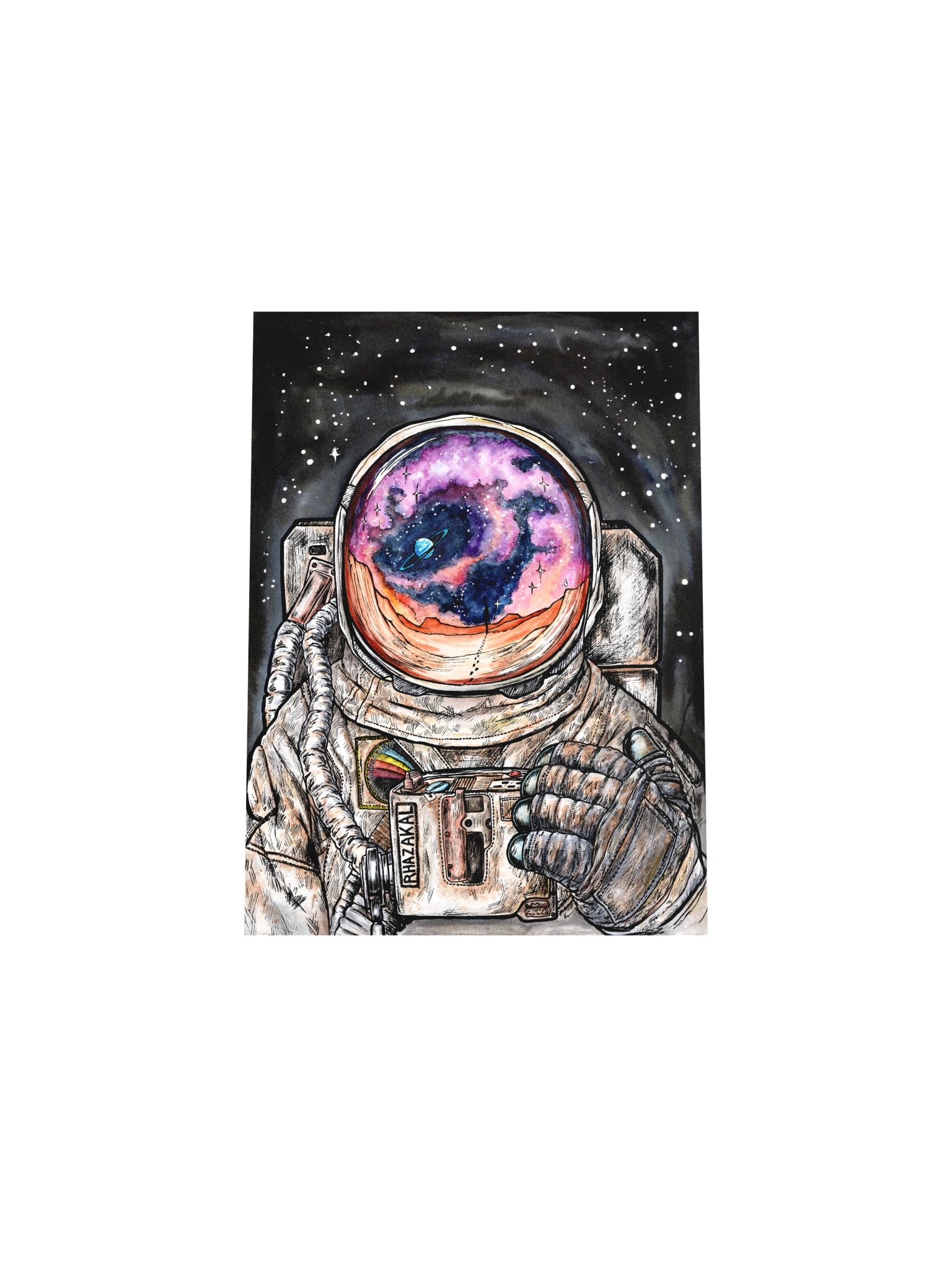 Beyond the Visor — Rhazakal Enhanced Matte Art Print product image (4)