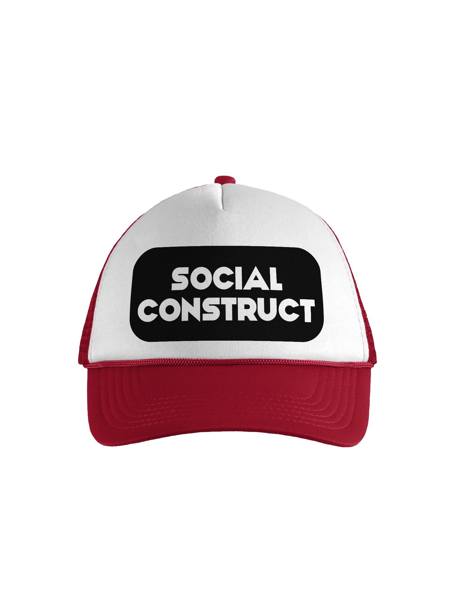 Social Construct Trucker Hat - Red product image (1)