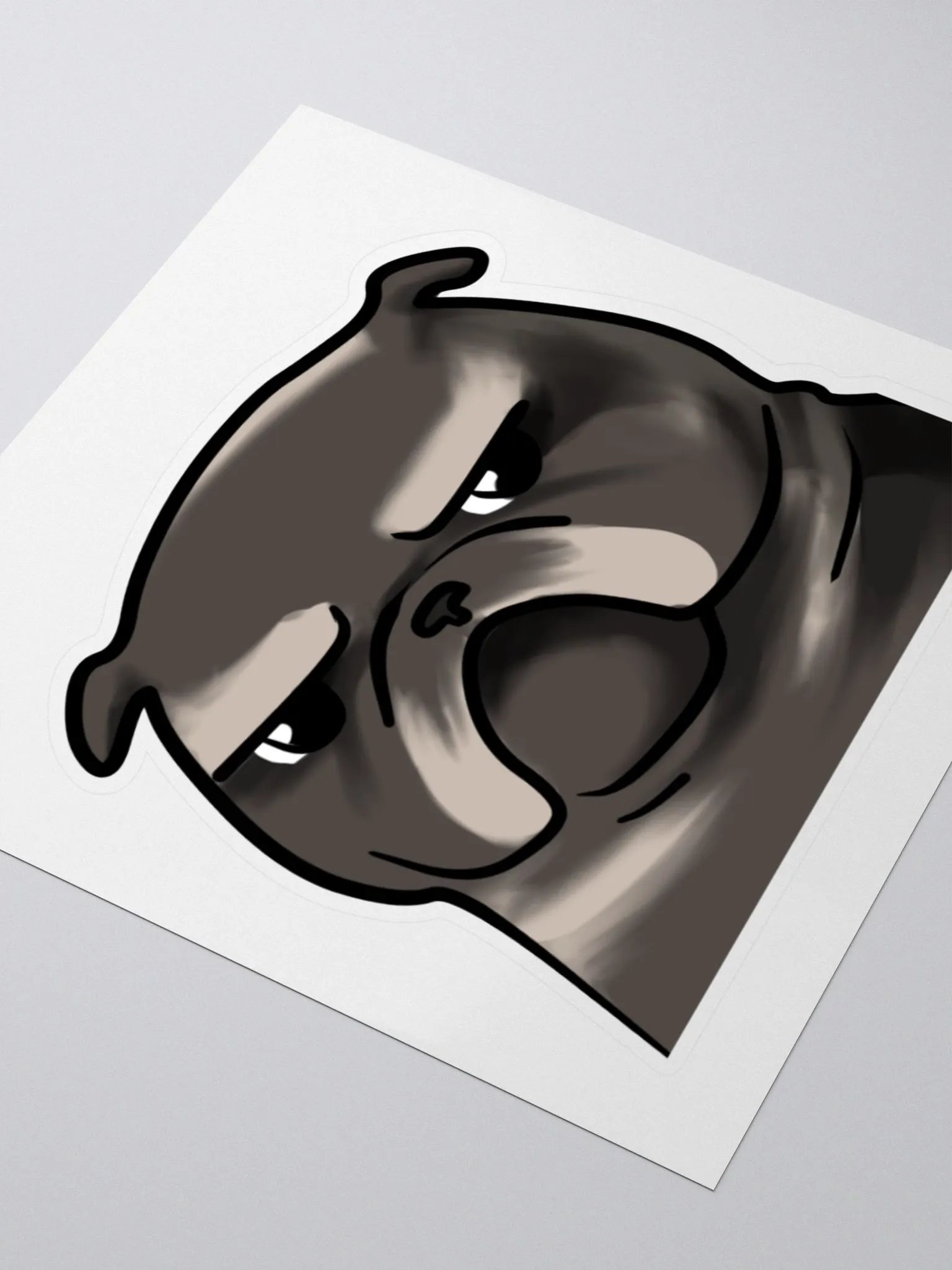 Grumpy Pug Sticker product image (5)