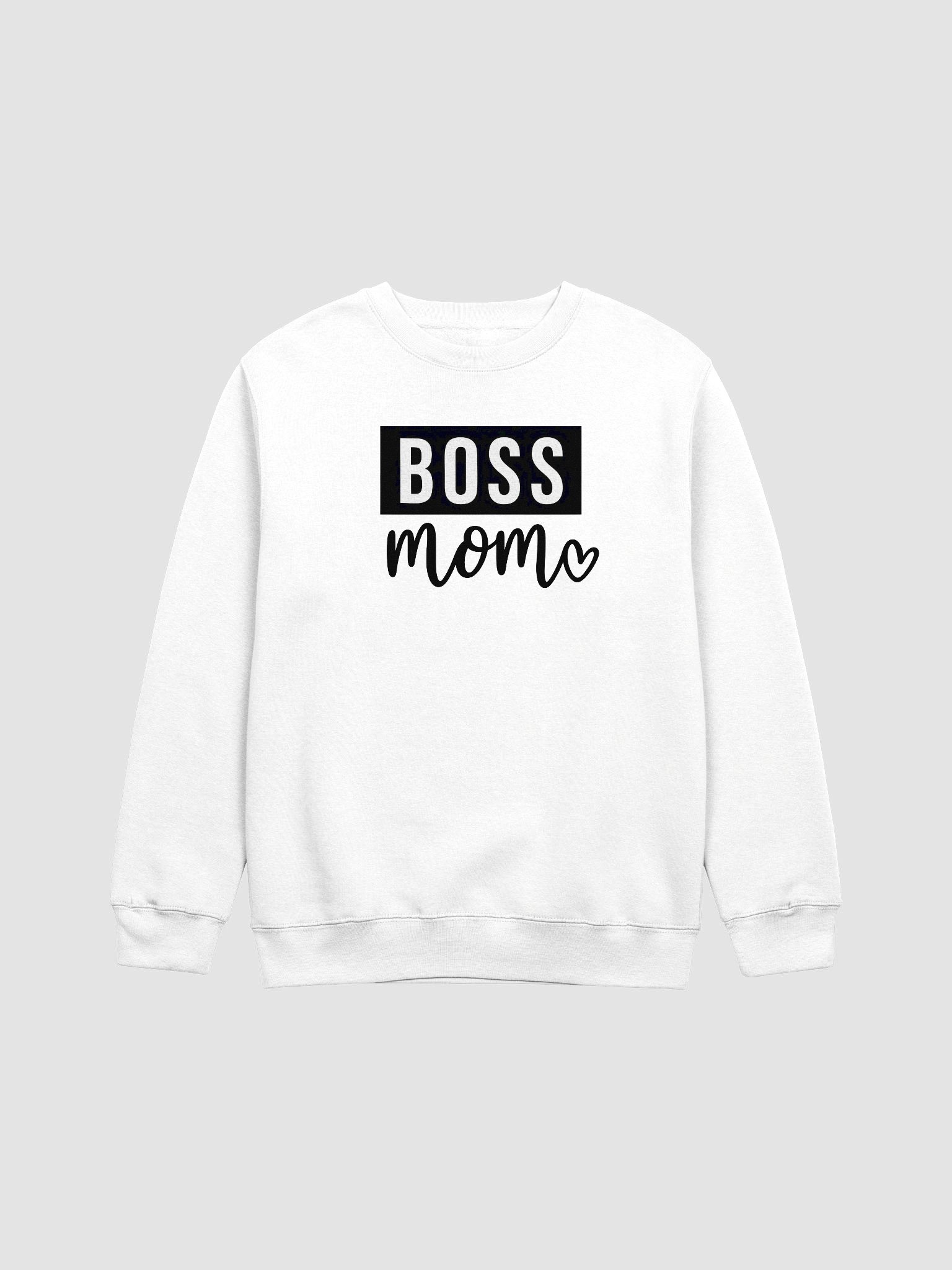 Boss Mom Crewneck Sweatshirt – Bold & Cozy Statement Piece for Strong Moms product image (3)