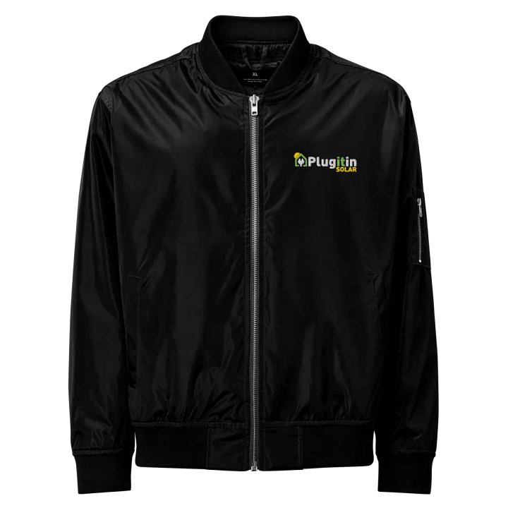 Plug It In Solar High-Quality Premium Recycled Bomber product image (1)
