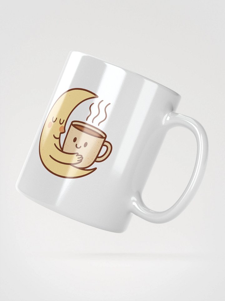 Moon and Coffee White Glossy Mug product image (5)