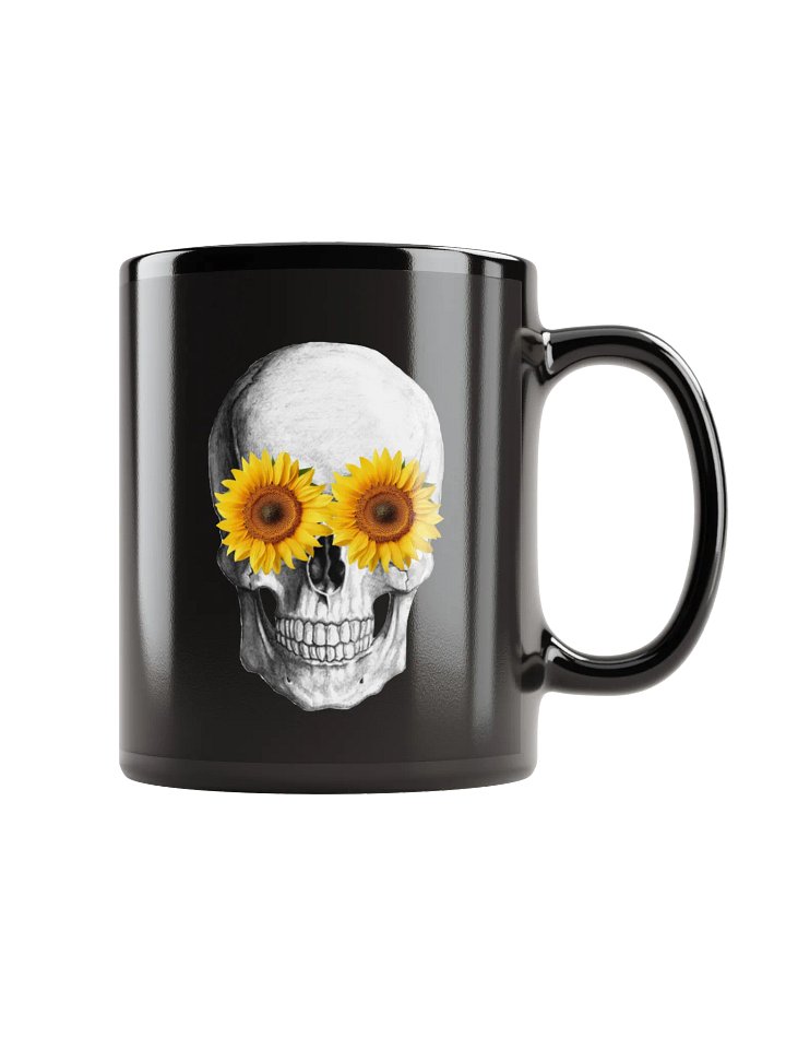 SunSkully Mug – BLACK Bloom with a Dark Twist! product image (1)