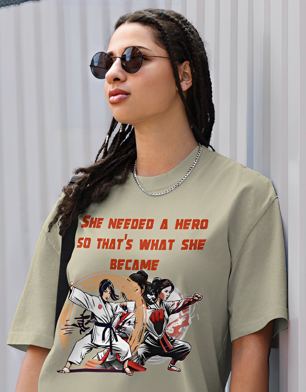 She needed a hero, so that's what she became T-shirt product image (1)