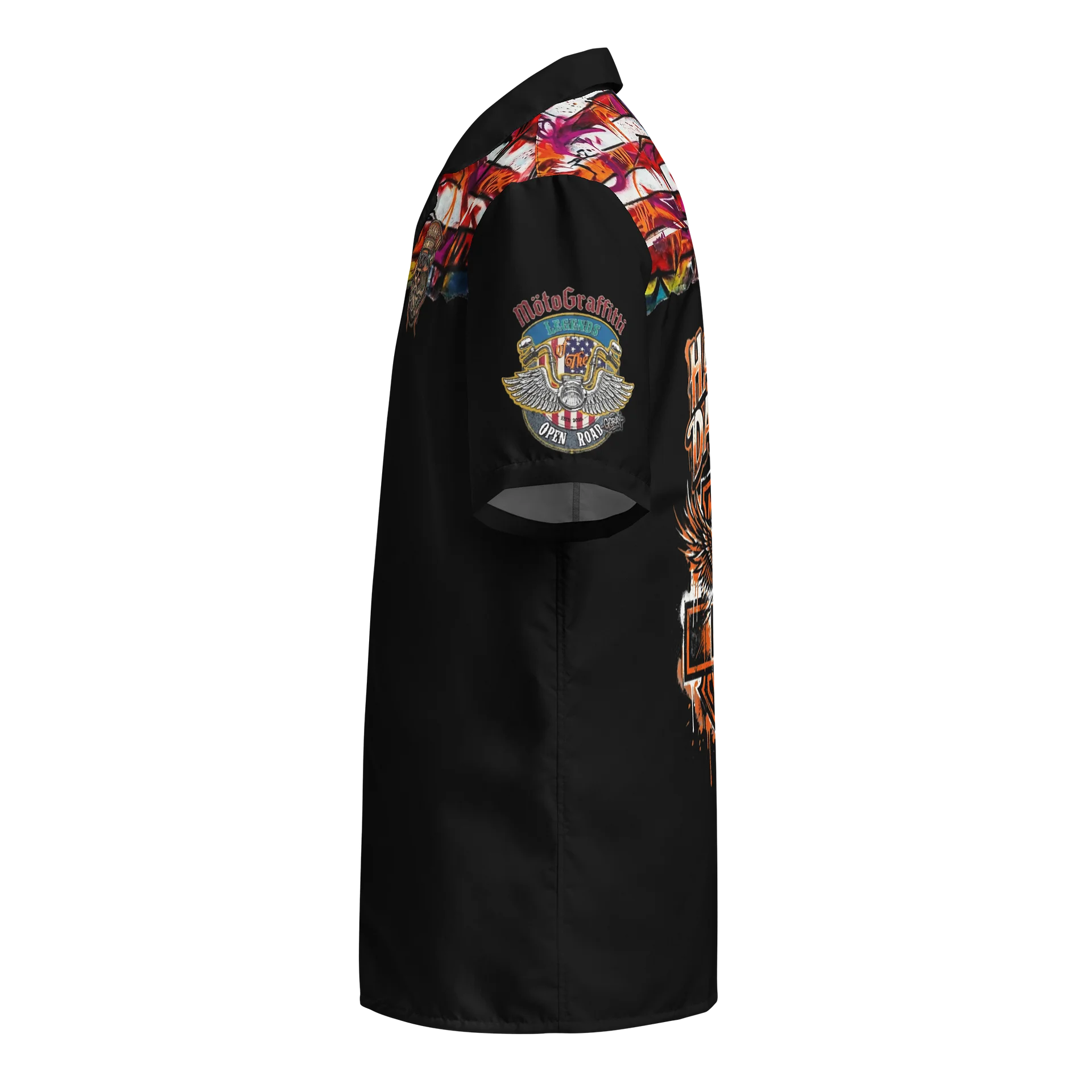 MötoGraffitti Ole Harley Iron Motorcycle Club Shirt product image (3)