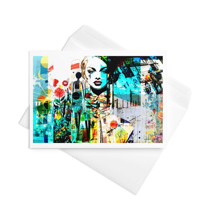 Abstract Diva by Edward Martin Card product image (1)