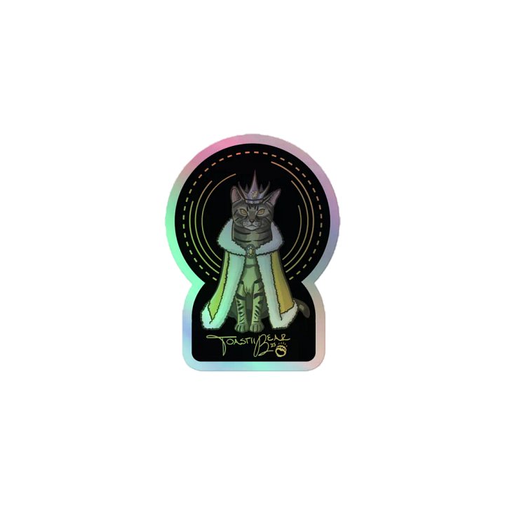 The Gremlin King - Golden Lemon Holo Sticker product image (2)