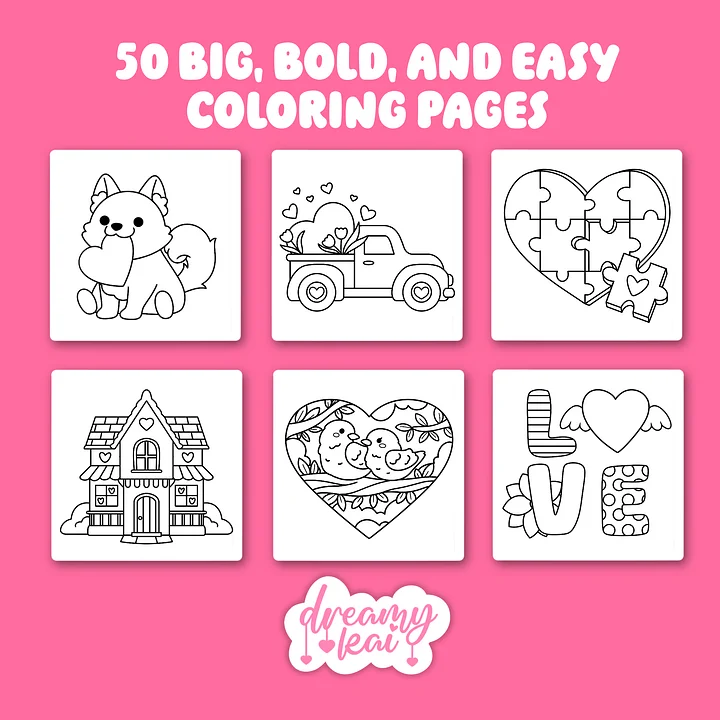 Digital Coloring Book - Love in the Air product image (2)