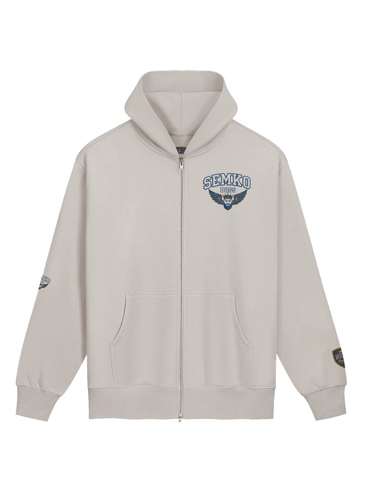 Patriot Bold Blue Zip Hoodie Bosnia Semko product image (1)