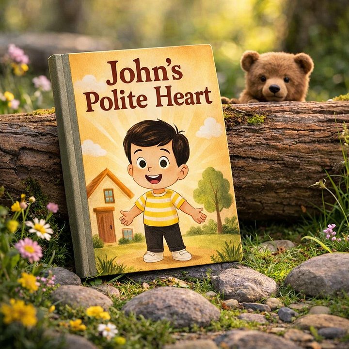 John Polite’s Heart | Children's Digital Storybook PDF | Printable eBook | Instant Download | 20 Pages | Kids' Storybook + Freebies product image (1)