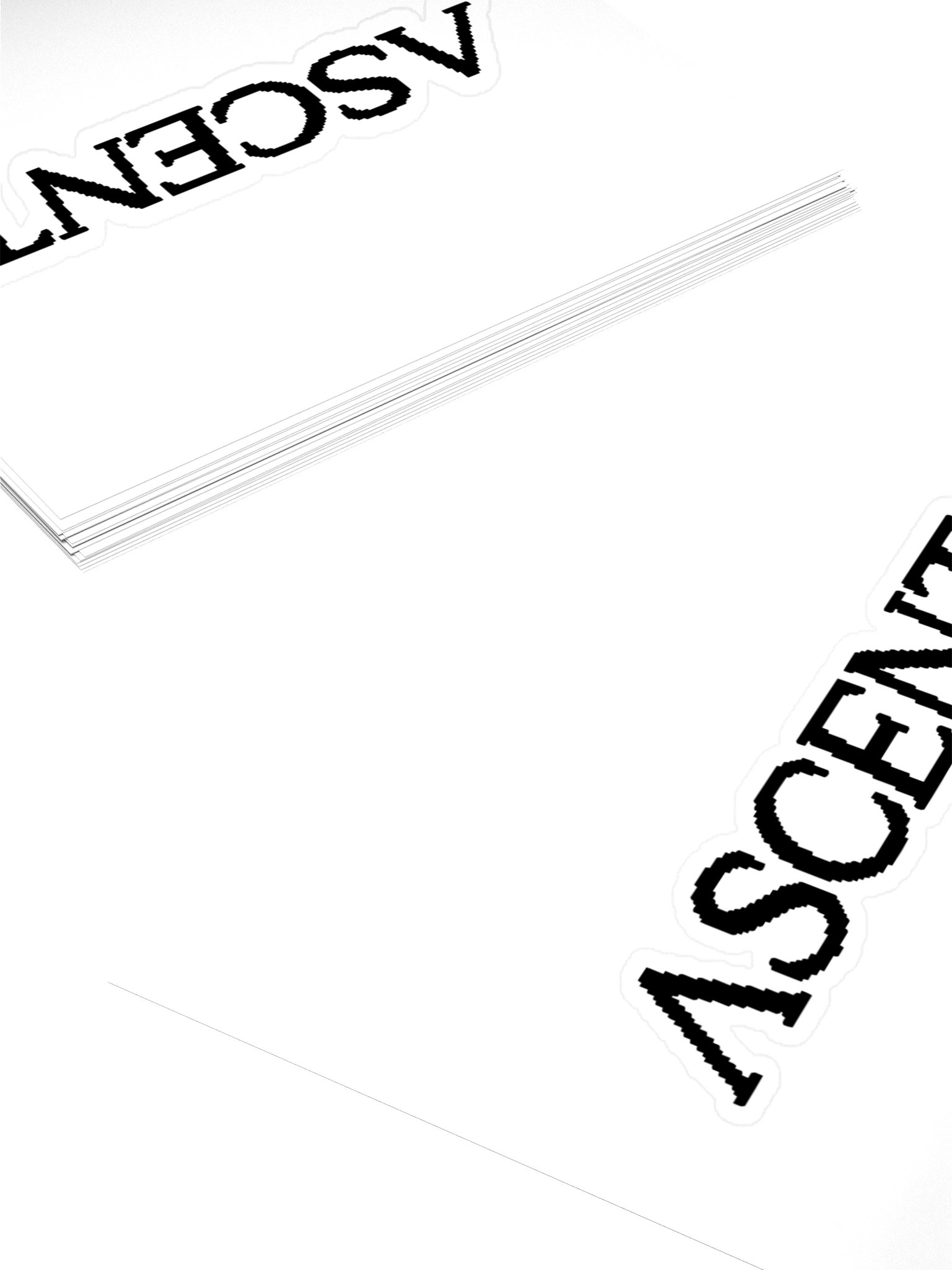 ASCENT - PIXELATED TEXT STICKER product image (4)