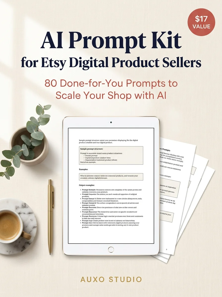 AI Prompt Kit for Etsy Digital Product Sellers - 80 Ready-to-Use Prompts to Run Your Shop with AI product image (1)