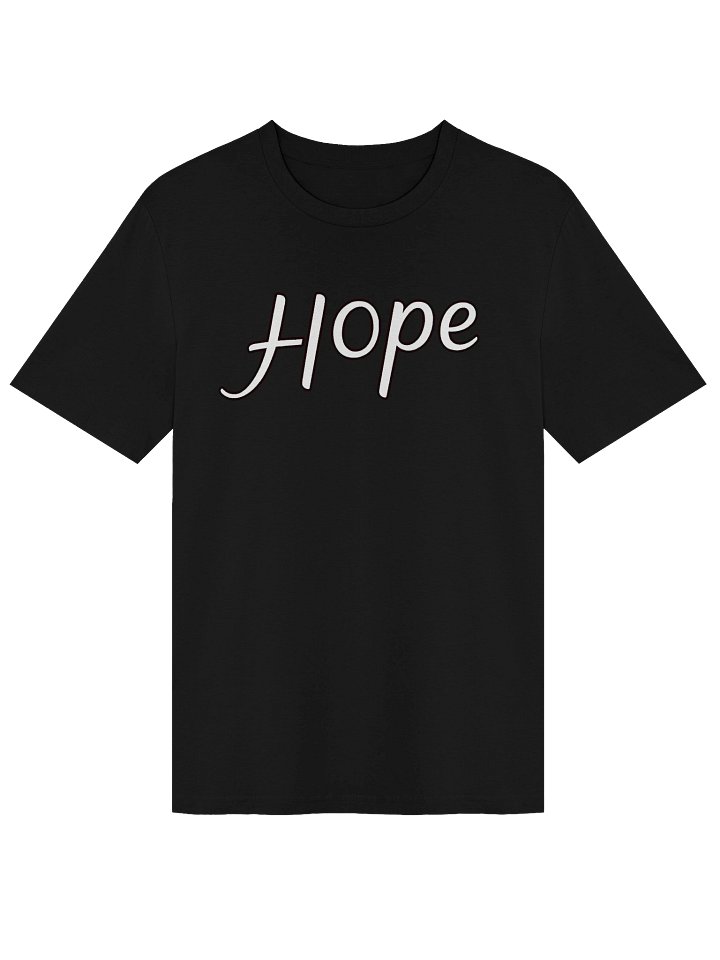 Hope — Minimal Cursive Black Tee product image (1)